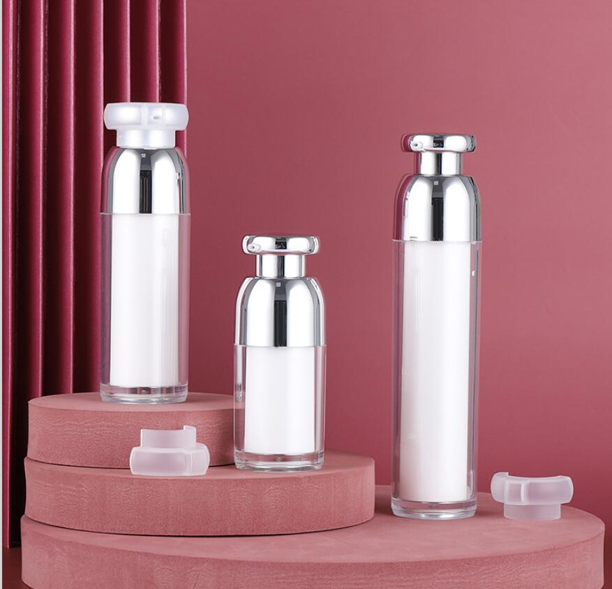 Essence Serum Toner - 100ml white acrylic pump bottle serum/lotion/emulsion/foundation/essence