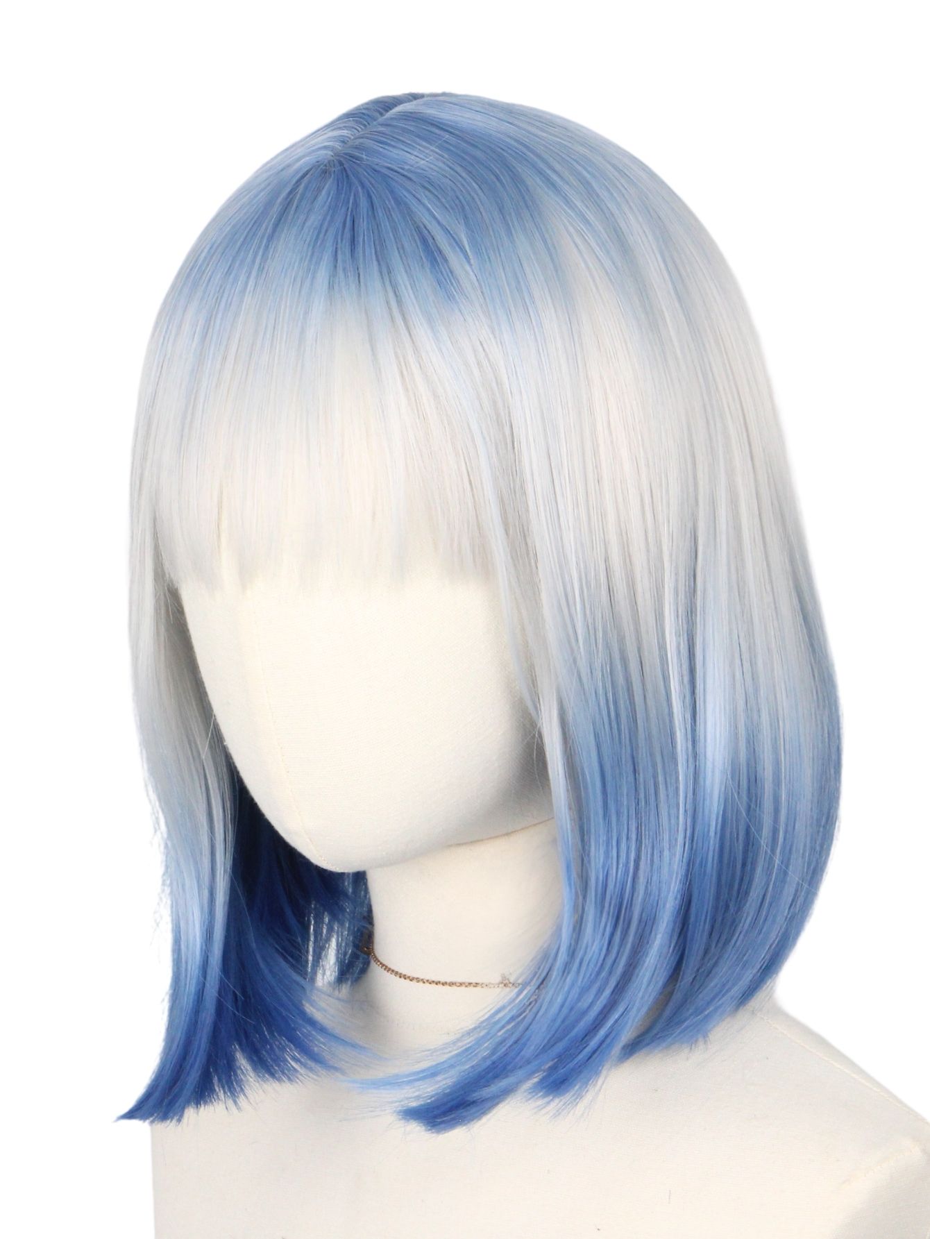 Blue and White Gradient Short  - Lifestyle Of Korean 评论和价格