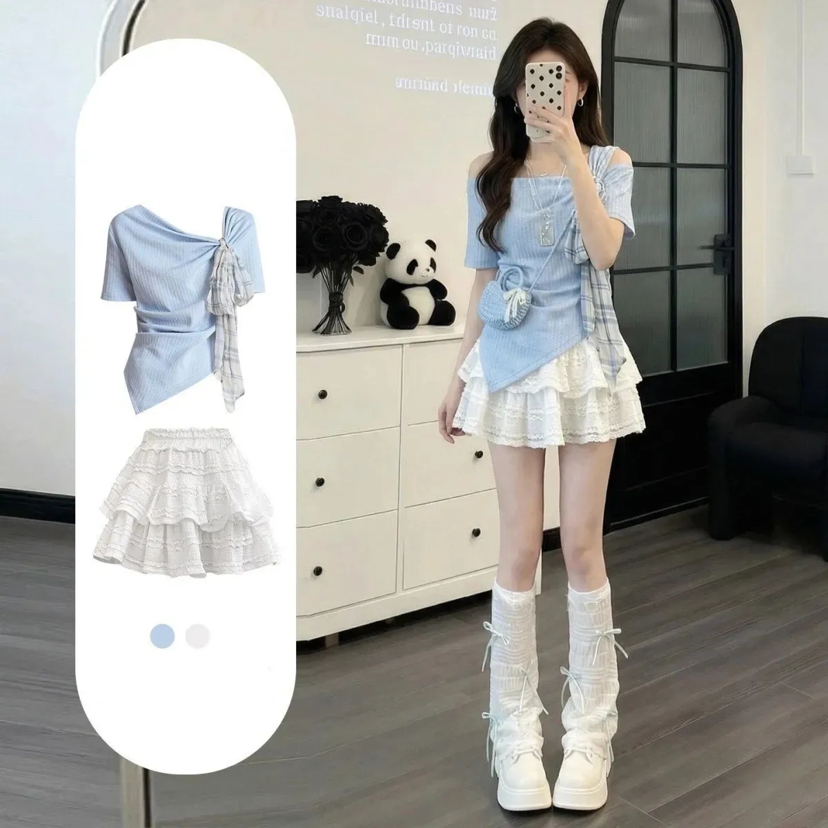 Women's Korean Summer Sweet Bl - Korean Lifestyle 评论和价格