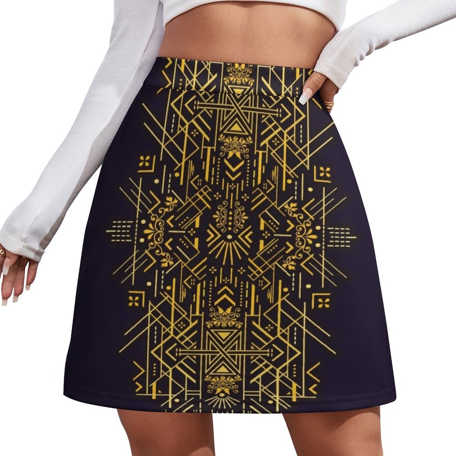 Life is Golden Mini Skirt wome - Lifestyle Of Korean 评论和价格