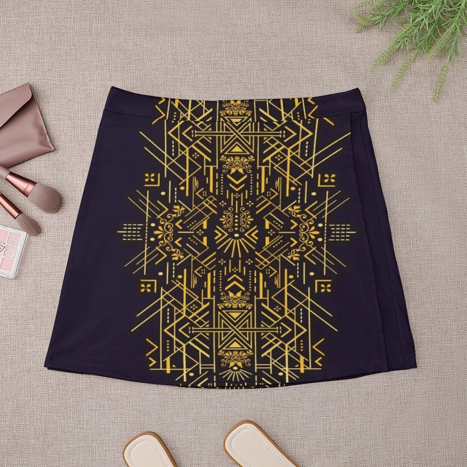 Life is Golden Mini Skirt wome - Lifestyle Of Korean 评论和价格