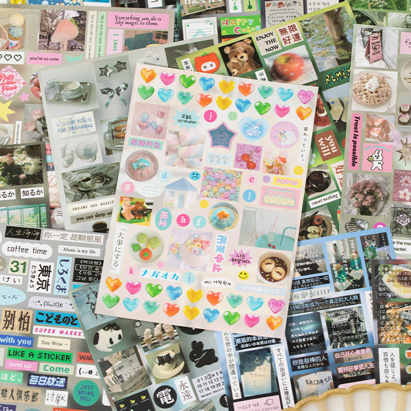 30Sheets Sticker Book Mist Rai - Korean Arts And Lifestyle 评论和价格