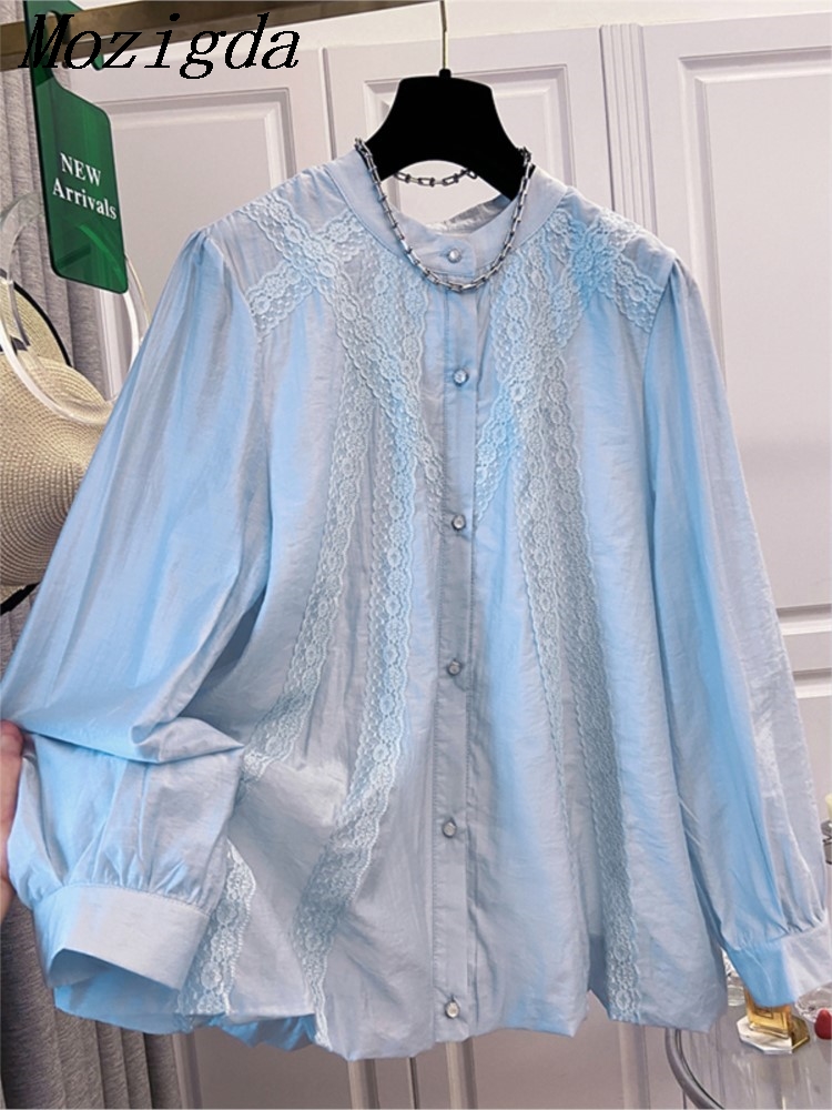 Oversize Spring Lace Round Nec - Korean Lifestyle 评论和价格