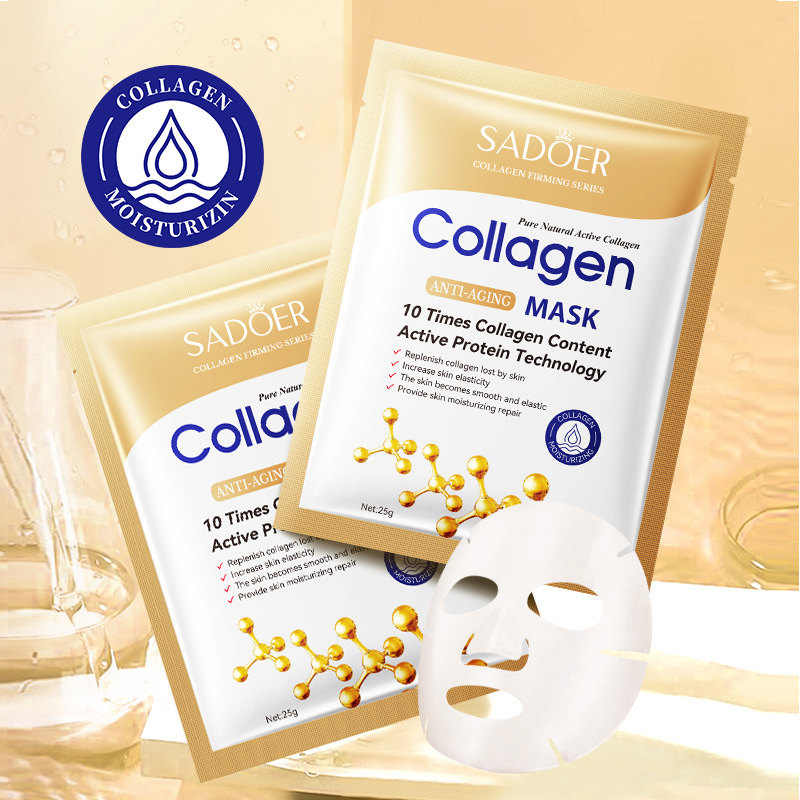 10pcs SADOER Collagen Face Mas - Sheet Mask Collagen 评论和价格