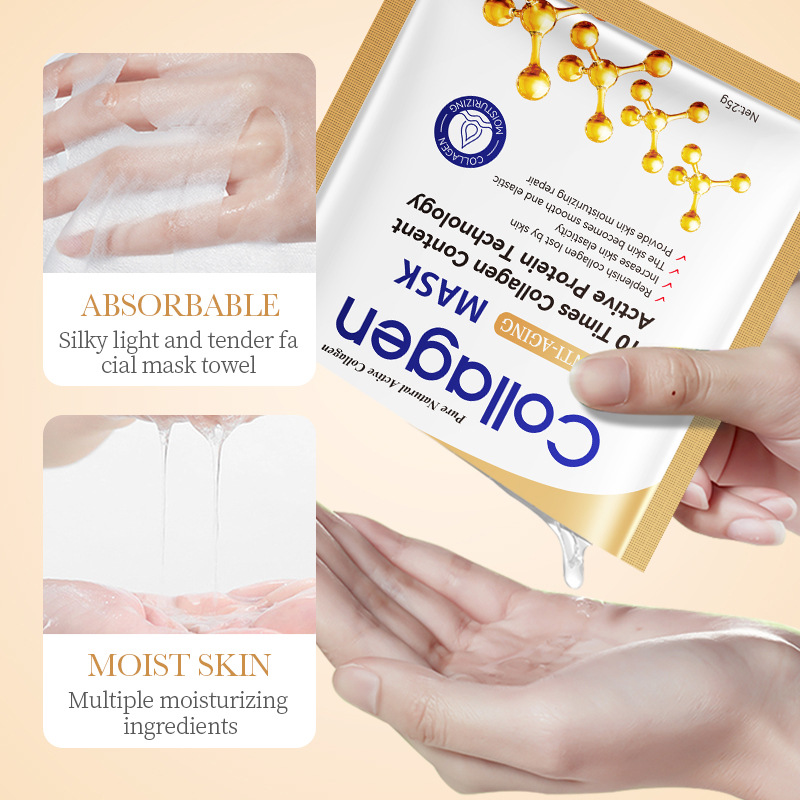 10pcs SADOER Collagen Face Mas - Sheet Mask Collagen 评论和价格