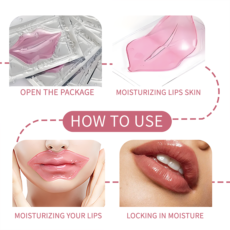 20Pcs/Box Pink Lips Masks Shee - Sheet Mask Collagen 评论和价格