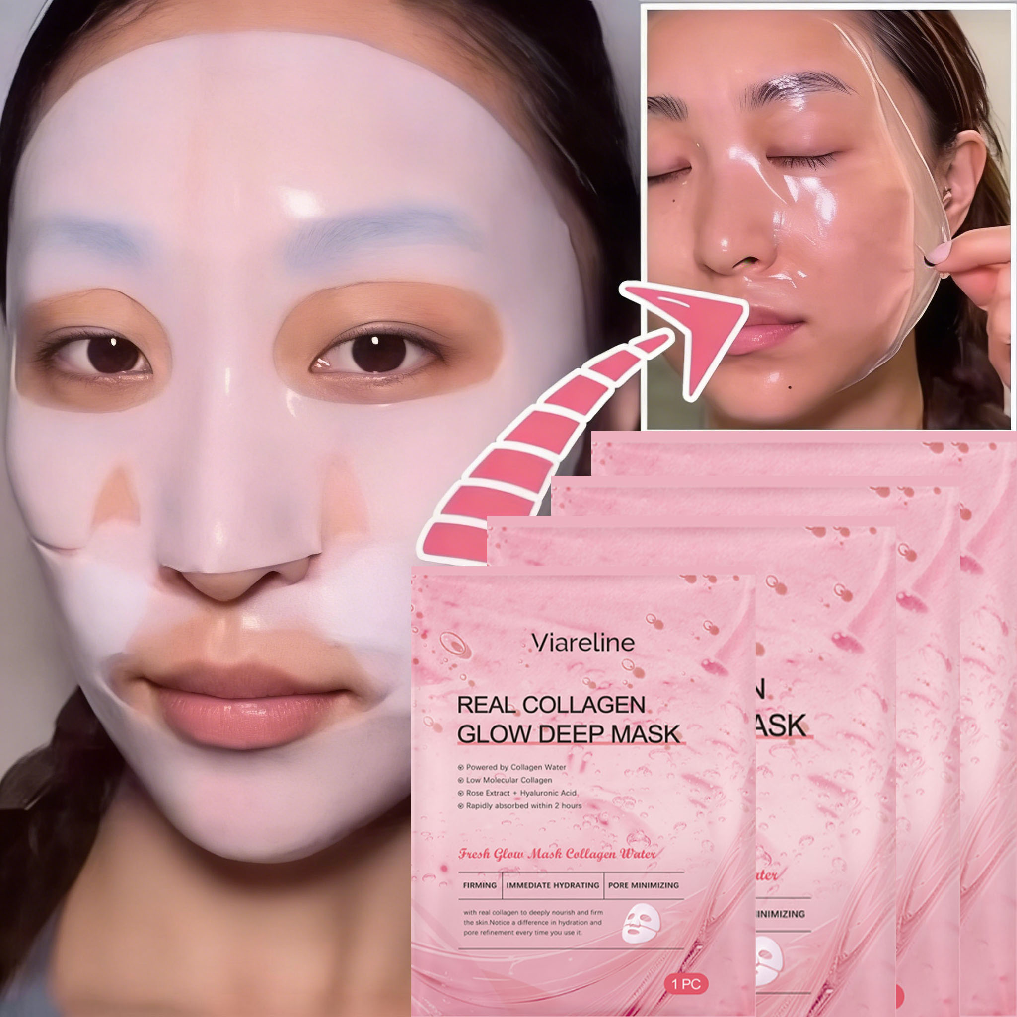 Overnight Collagen Mask Salmon - Sheet Mask Collagen 评论和价格