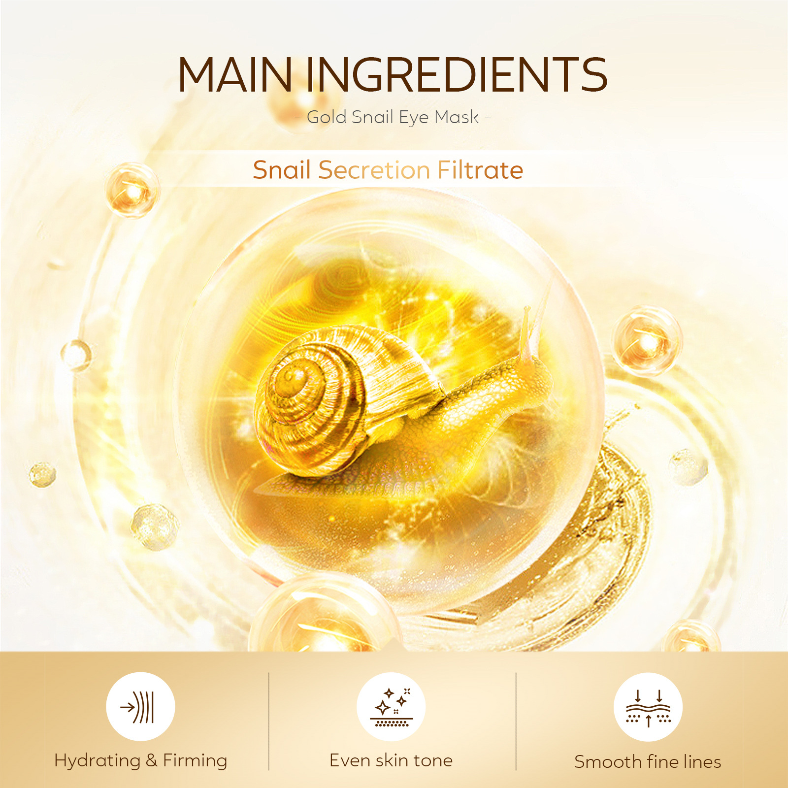 LAIKOU 50pcs Golden Snail Coll - Sheet Mask Collagen 评论和价格