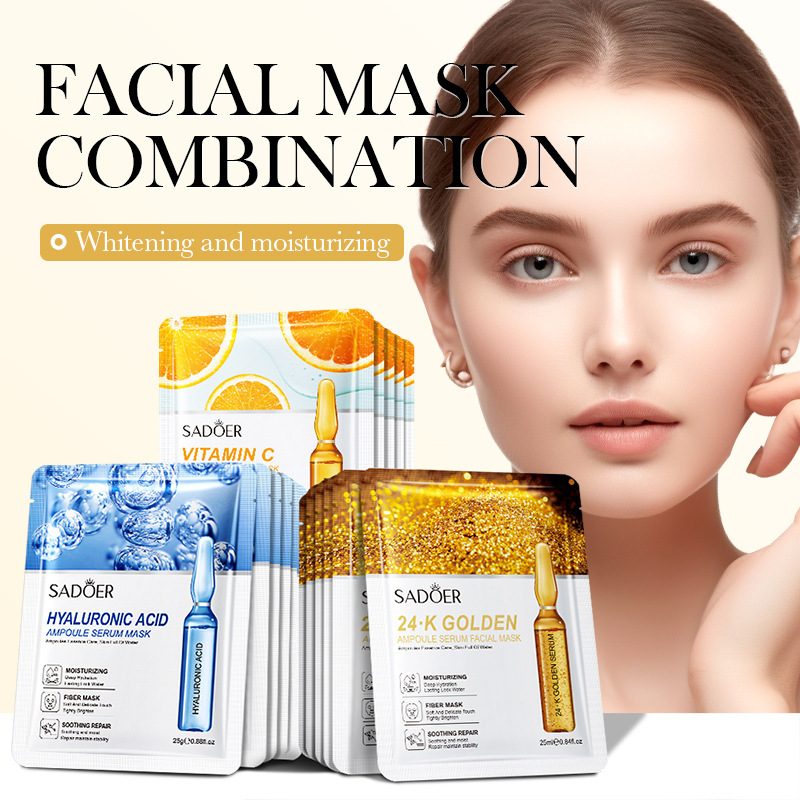 10/20/30pcs 24K Gold Vitamin C - Sheet Mask Collagen 评论和价格