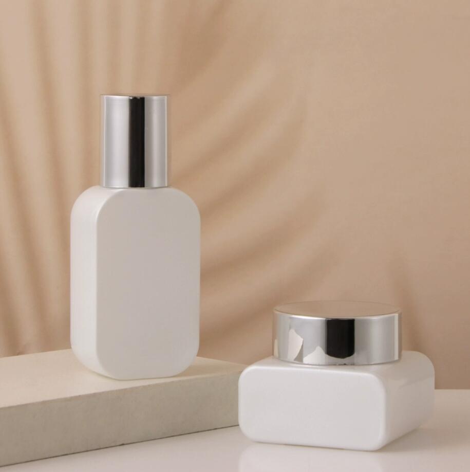 100ml white glass bottle silve - Essence Serum Toner 评论和价格