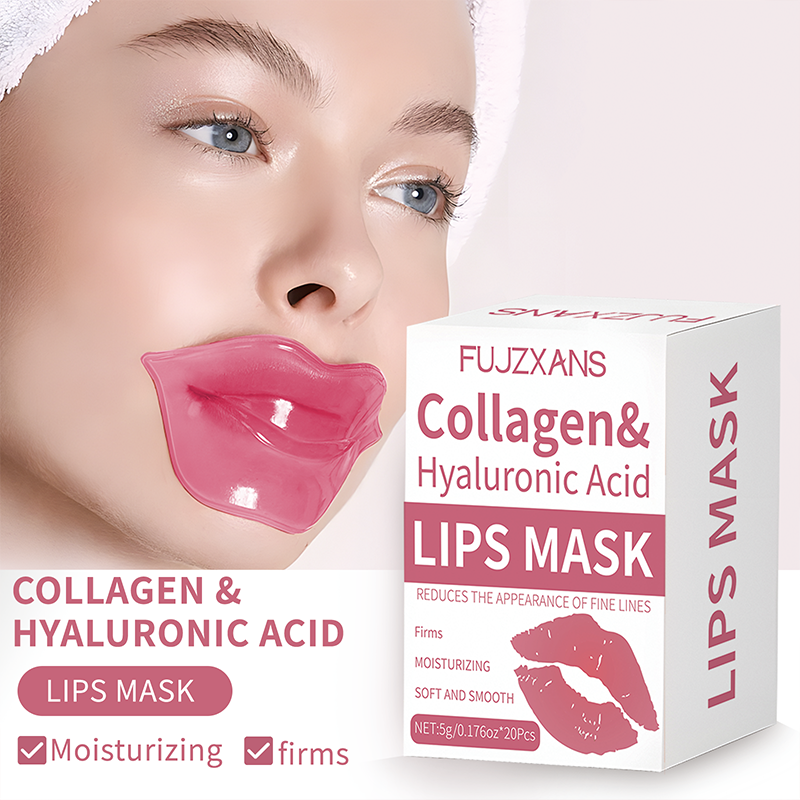 20Pcs/Box Pink Lips Masks Shee - Sheet Mask Collagen 评论和价格