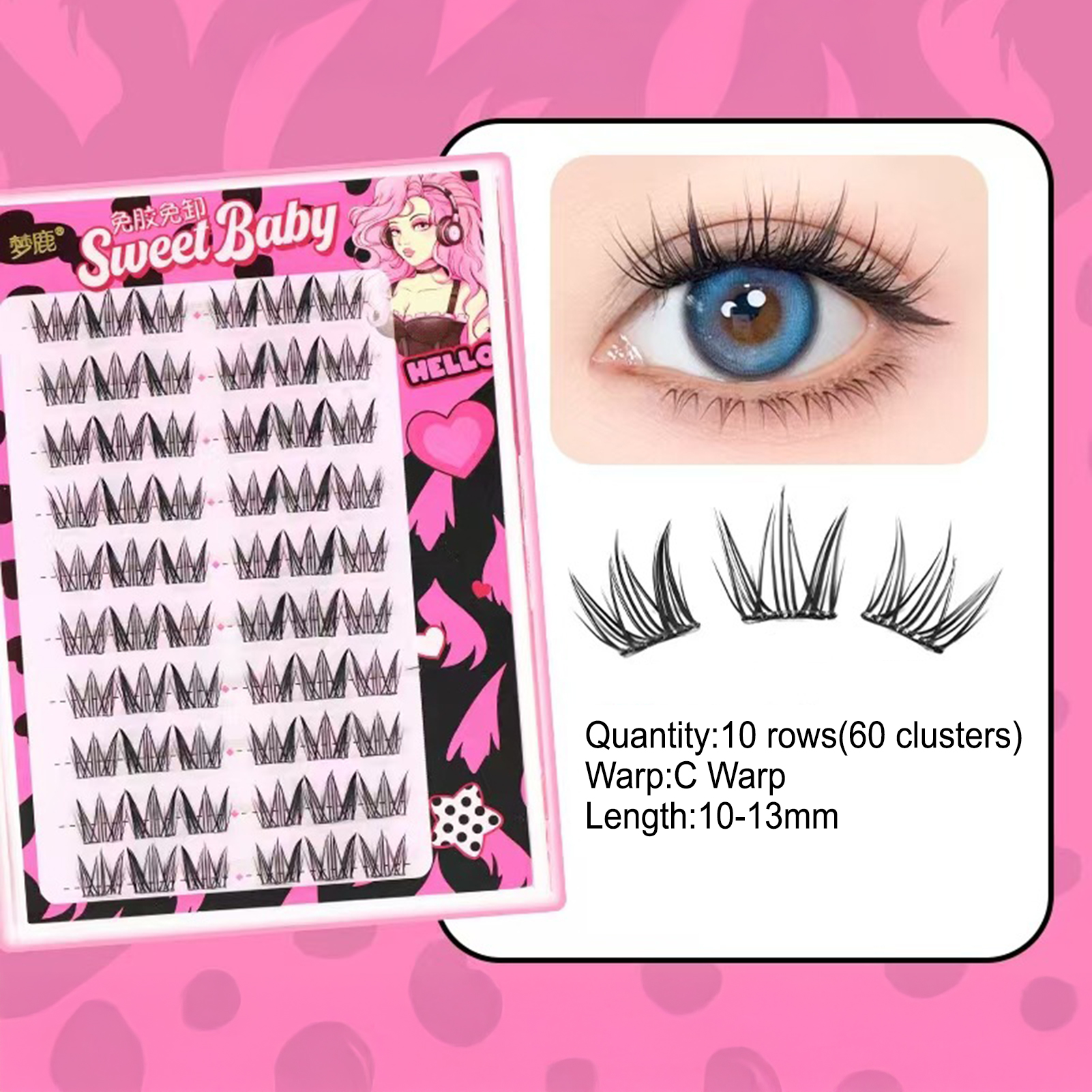 Women DIY Curling Eyelash Clus - Korean Daily Lifestyle 评论和价格