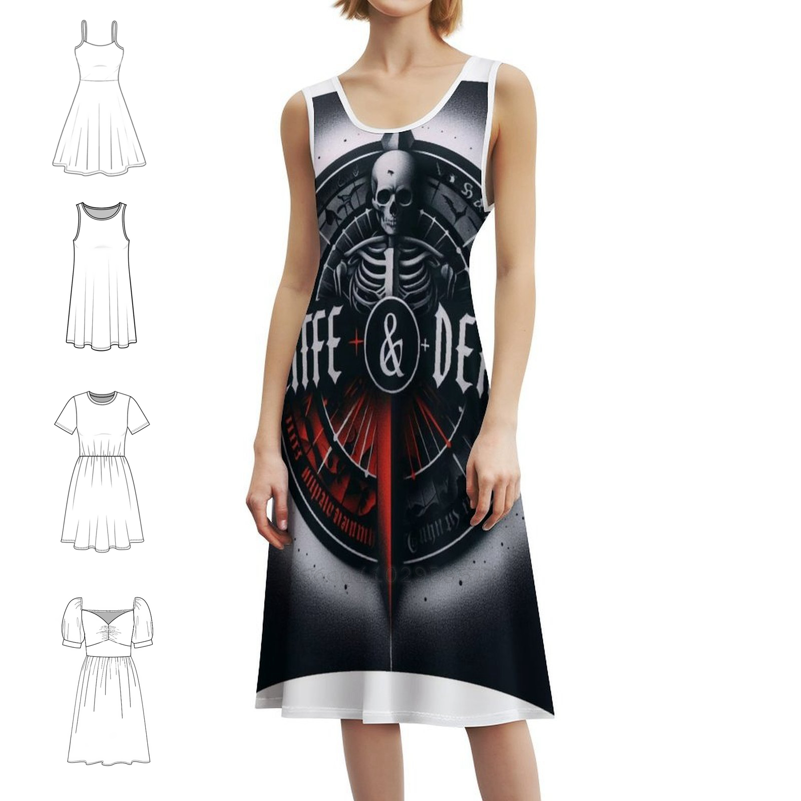 Death Korean Style Casual Dres - Korean Lifestyle 评论和价格