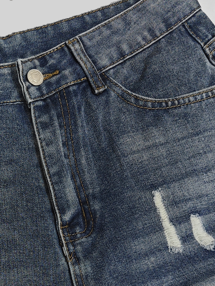 Light Blue Denim Shorts Men's  - Korean Lifestyle 评论和价格