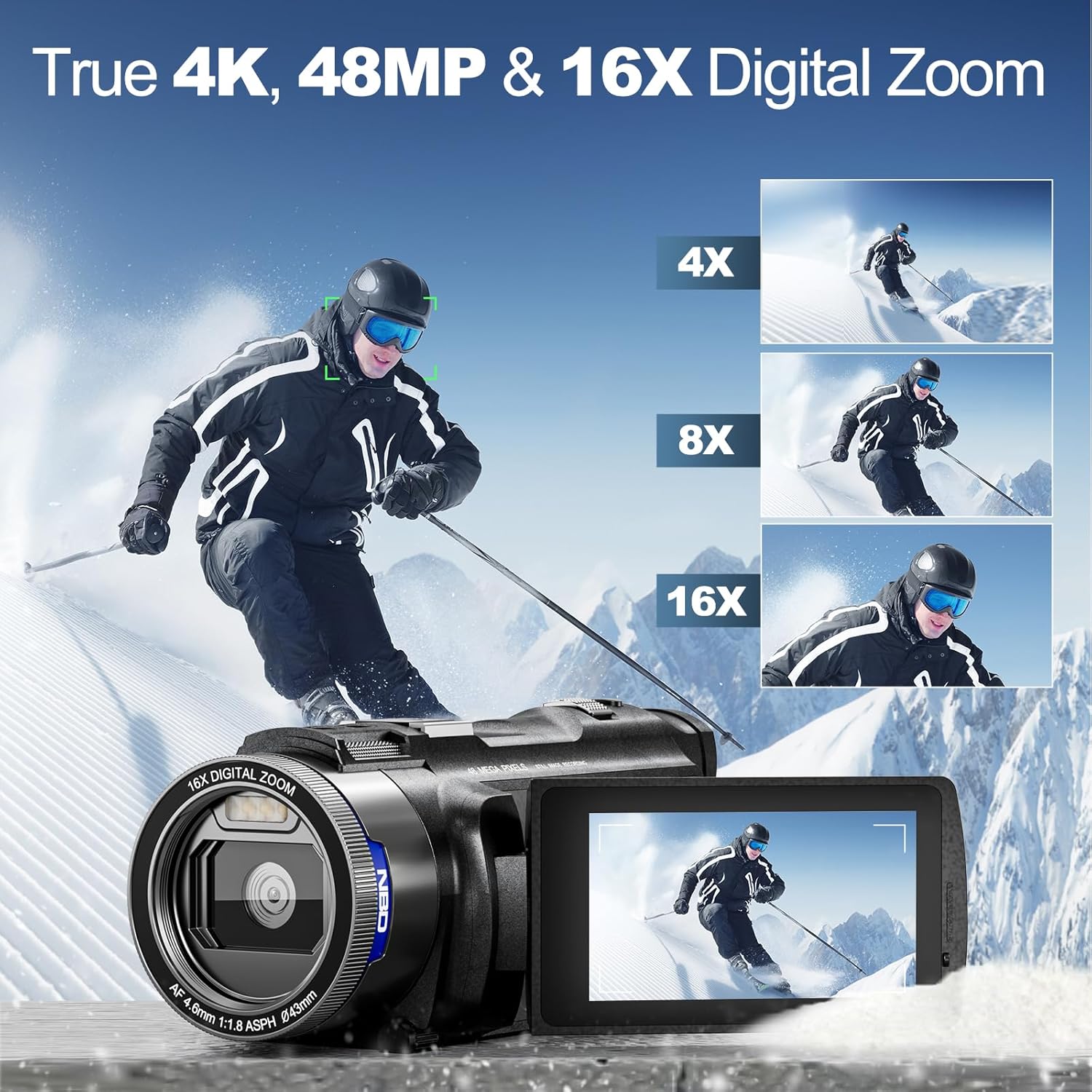 NBD 4K HD&48MP Camcorder Video - Lifestyle Of Korean 评论和价格
