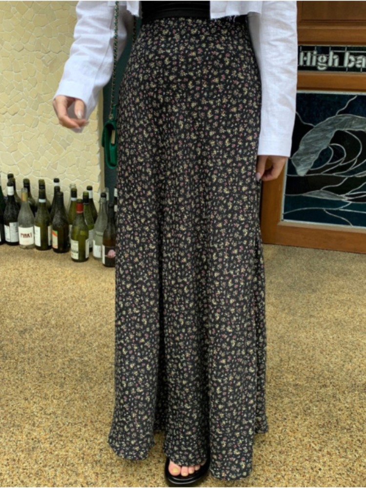 Floral Print Half-length Skirt - Korean Daily Lifestyle 评论和价格