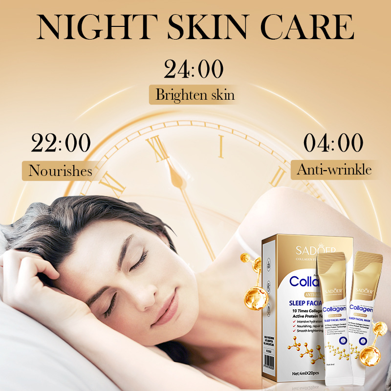 20Pcs Collagen Sleeping Facial - Sleeping Pack Overnight 评论和价格