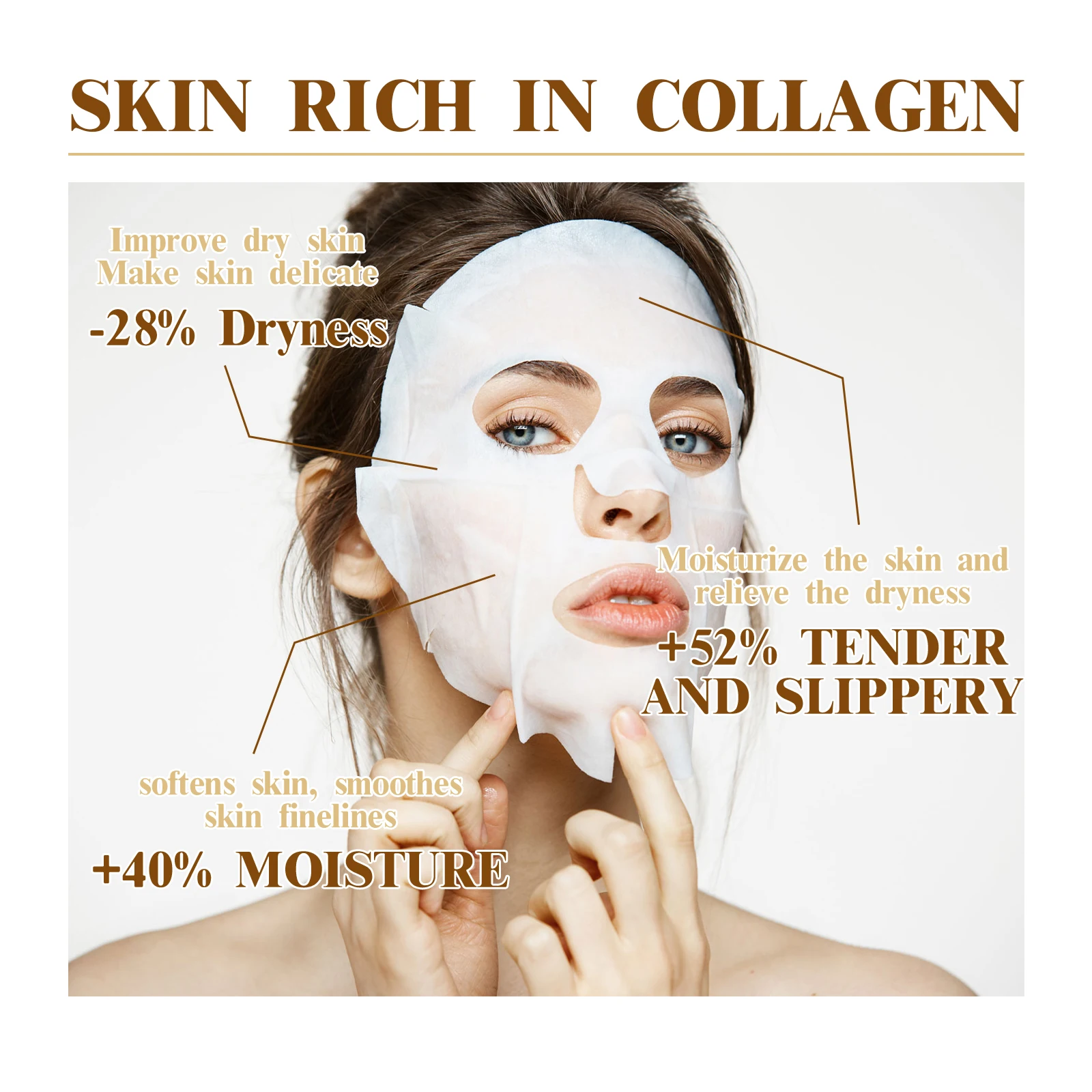 10PCS Collagen Anti Wrinkle Fa - Sheet Mask Collagen 评论和价格