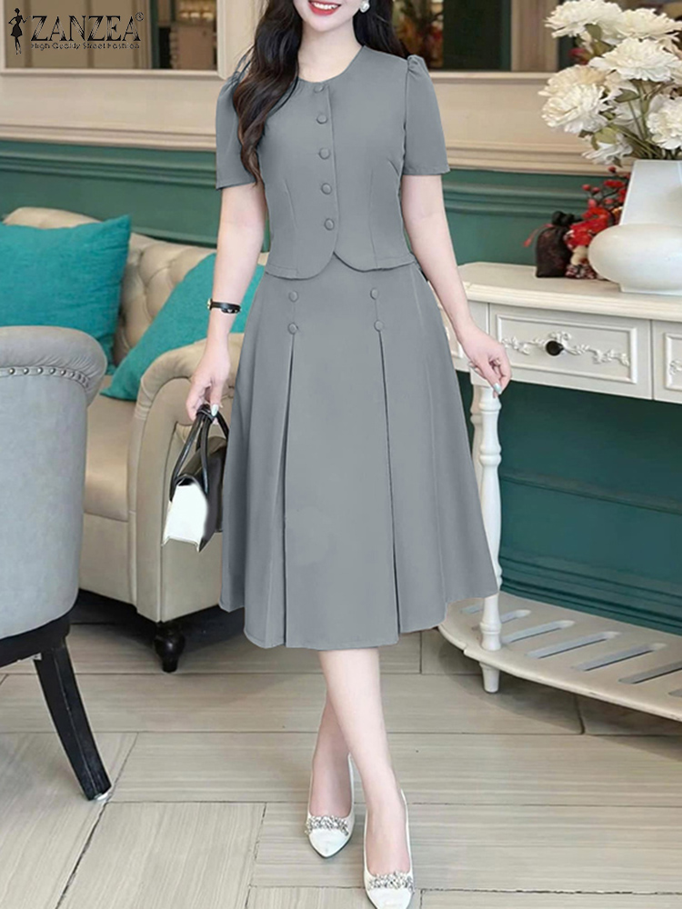 Pleated Skirts Sets Women Shor - Korean Lifestyle 评论和价格