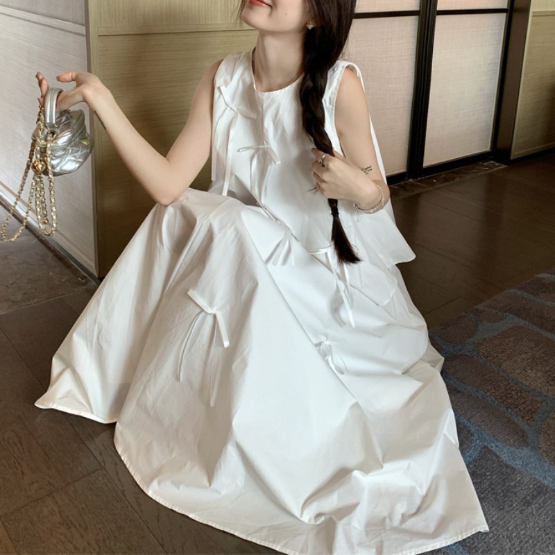 White Dress Sets for Women Bow - Korean Lifestyle 评论和价格